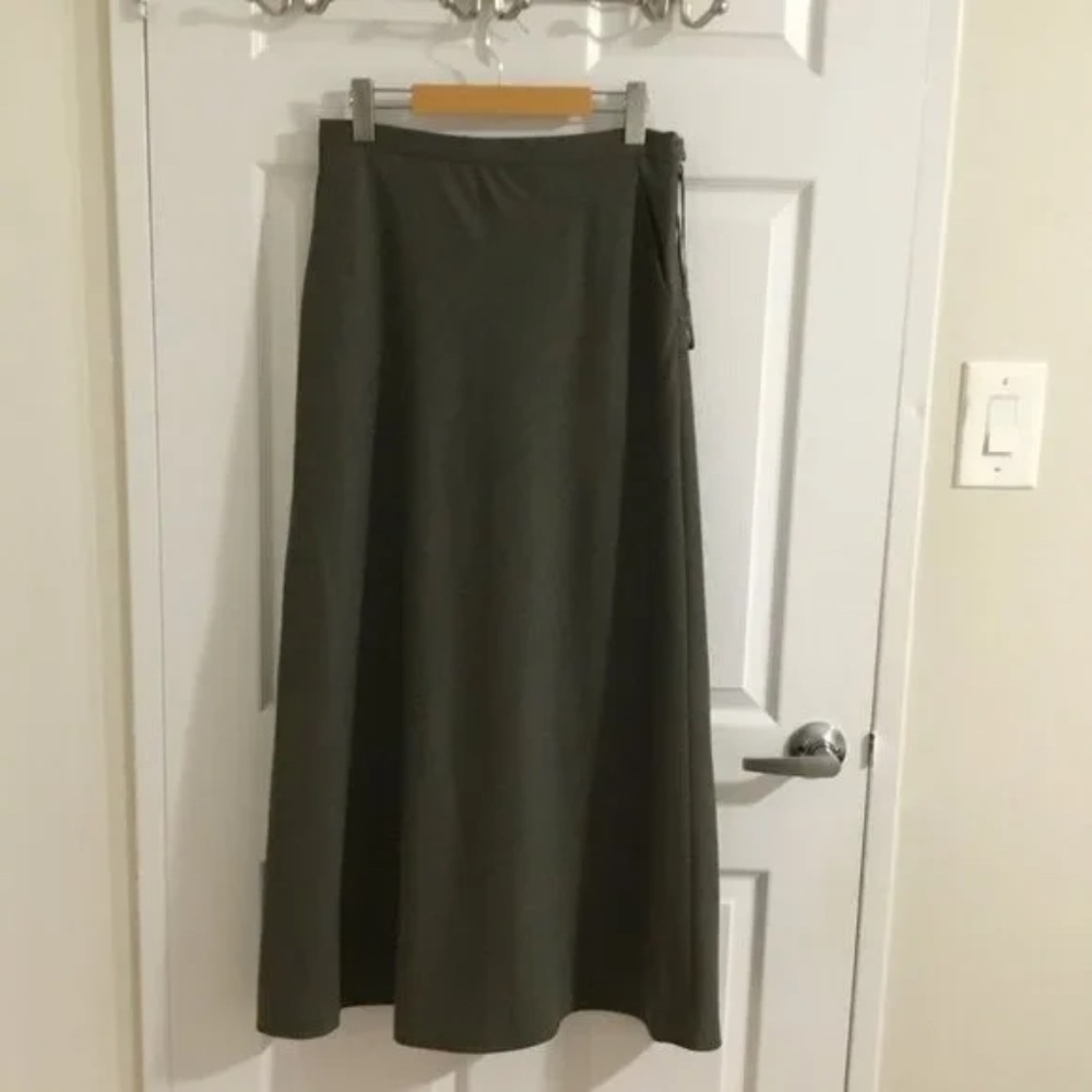 Vintage Academia Ralph Lauren Classic Green Wool Skirt